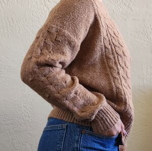 Old Navy Tan Cable Knit Sweater